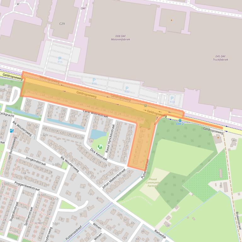 Kaart van postcodegebied 5645LJ.