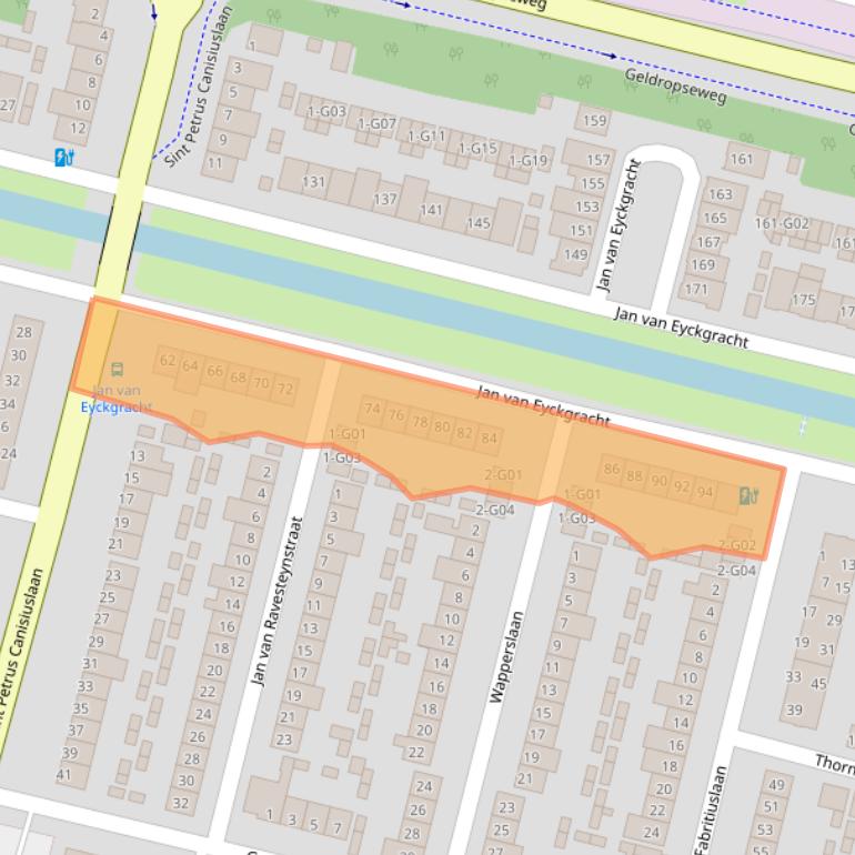 Kaart van postcodegebied 5645TJ.