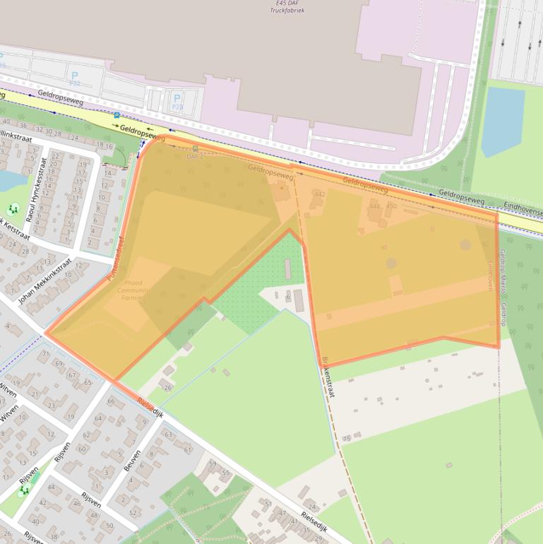 Kaart van postcodegebied 5645TL.