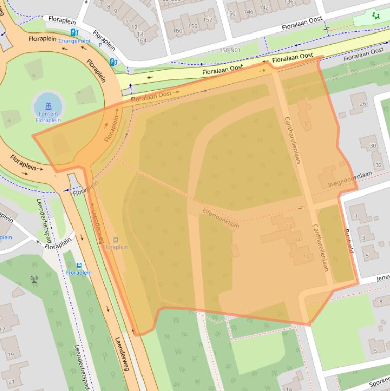 Kaart van postcodegebied 5646AA.
