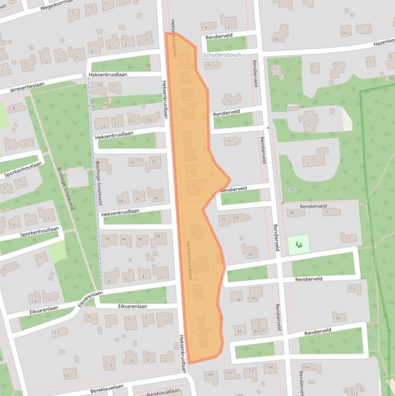 Kaart van postcodegebied 5646AD.