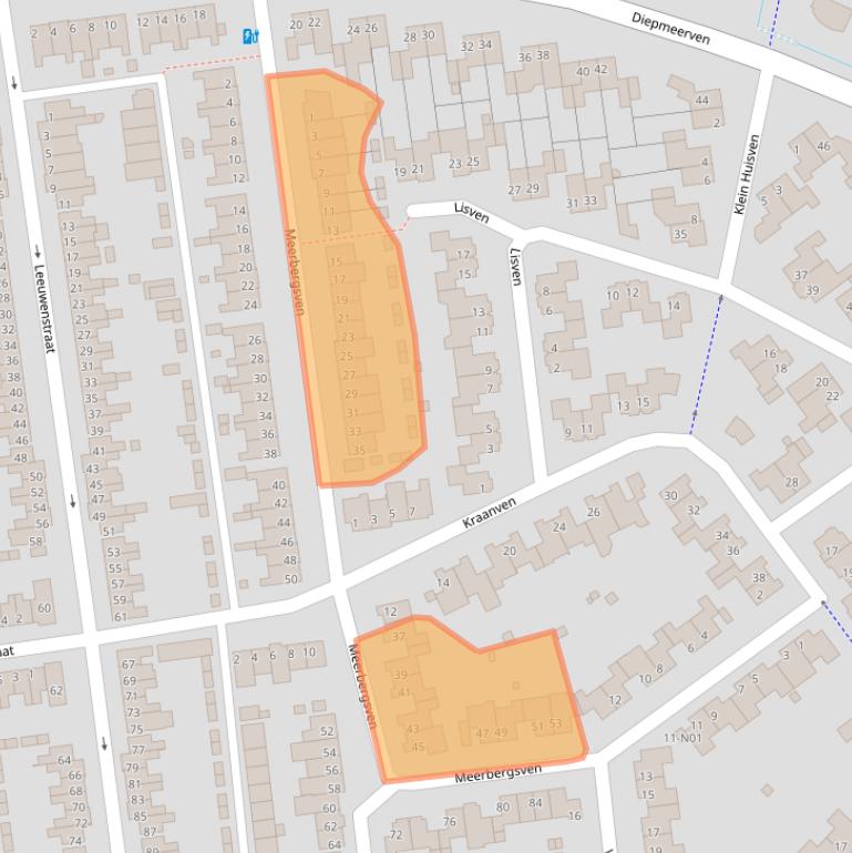 Kaart van postcodegebied 5646HE.