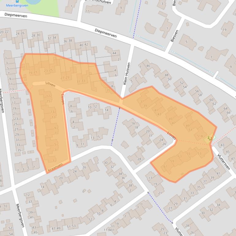 Kaart van postcodegebied 5646HL.