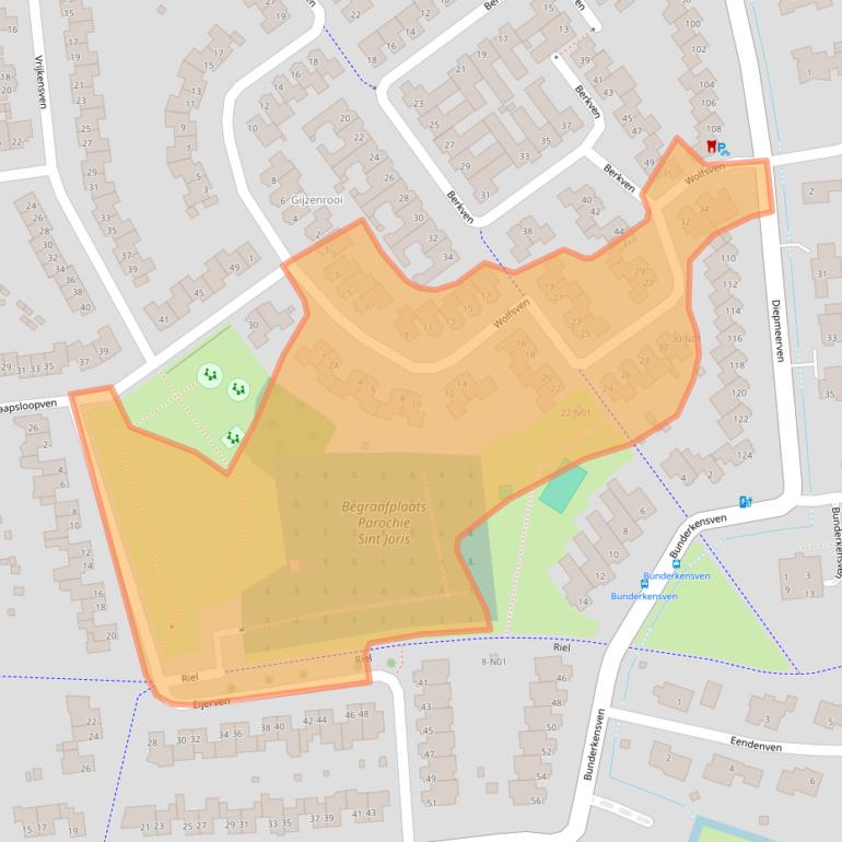 Kaart van postcodegebied 5646JK.