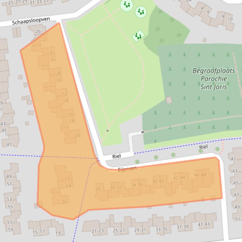 Kaart van postcodegebied 5646JL.