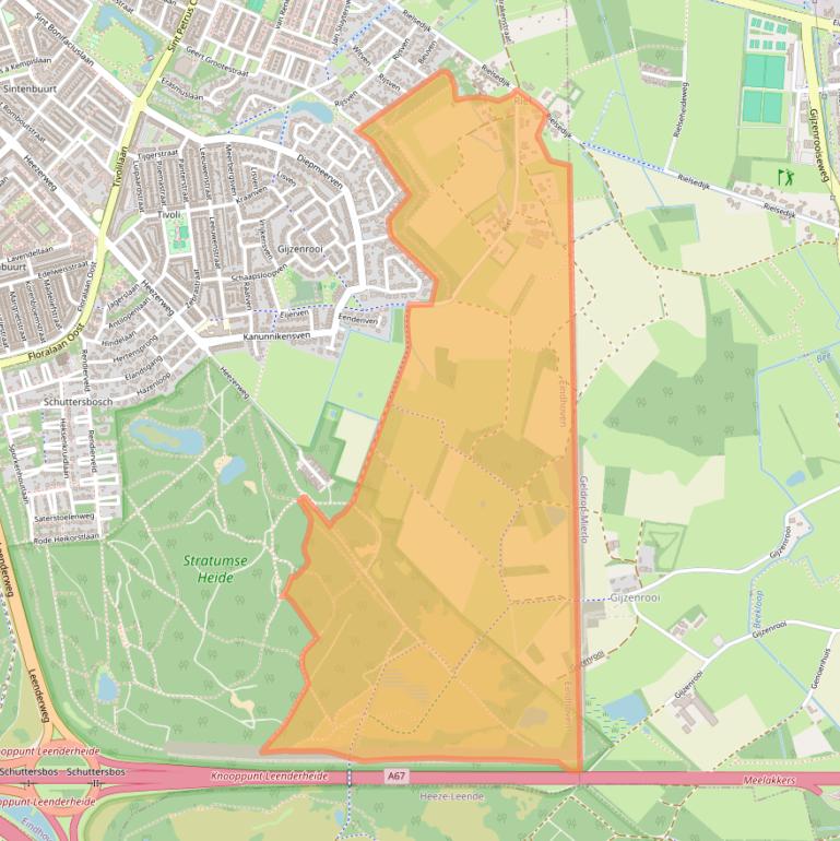 Kaart van postcodegebied 5647LB.