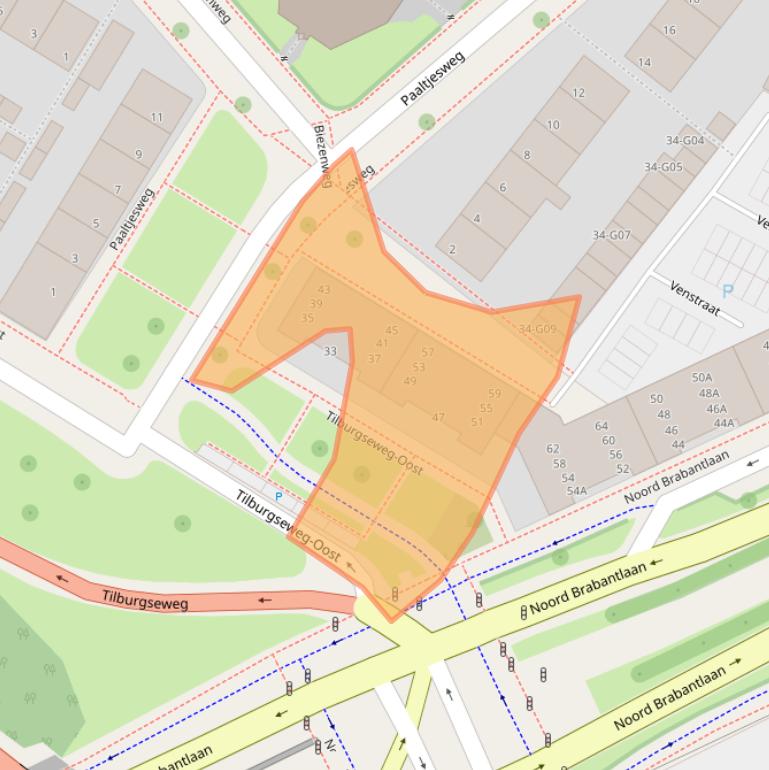 Kaart van postcodegebied 5651AH.