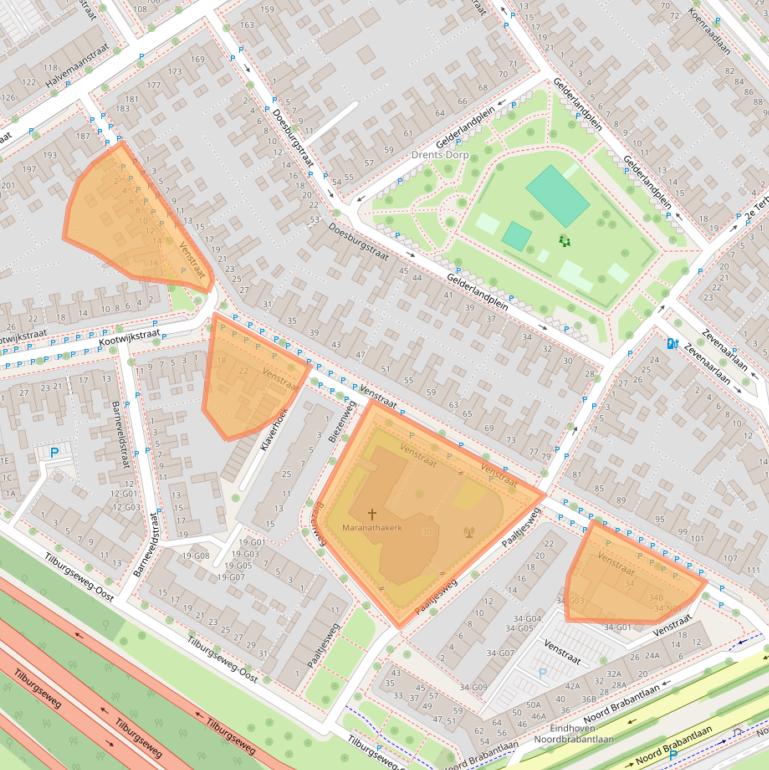 Kaart van postcodegebied 5651AN.