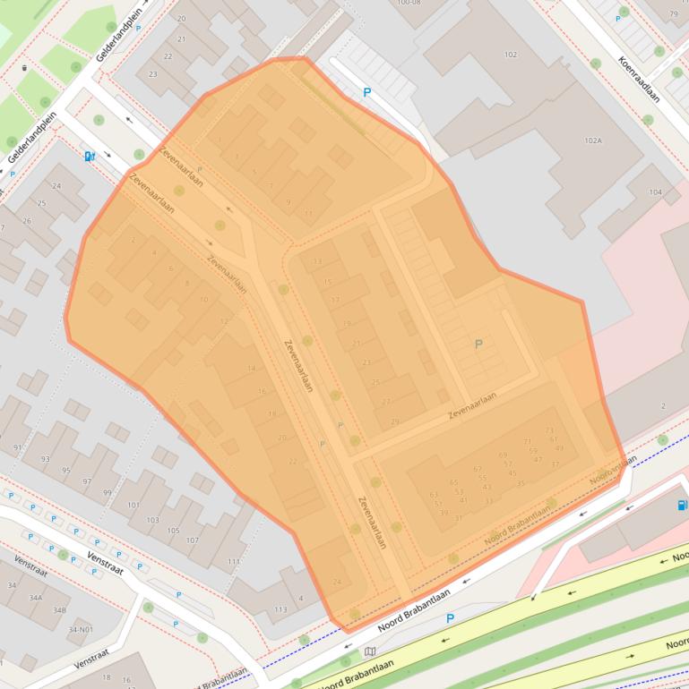 Kaart van postcodegebied 5651BA.