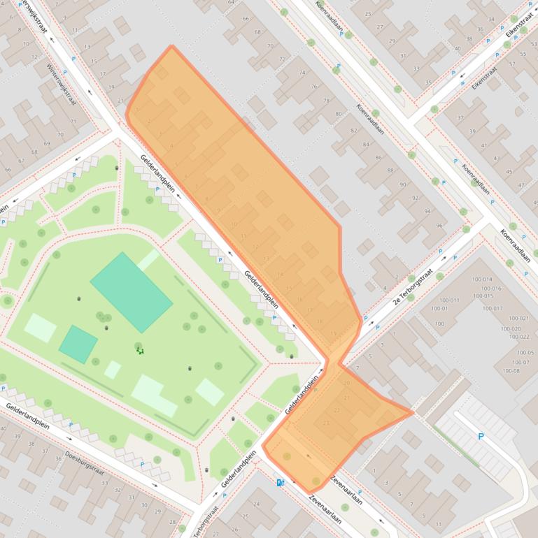 Kaart van postcodegebied 5651BE.