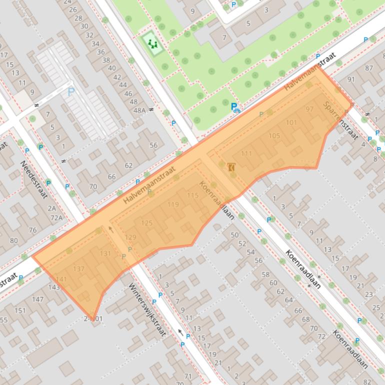 Kaart van postcodegebied 5651BL.