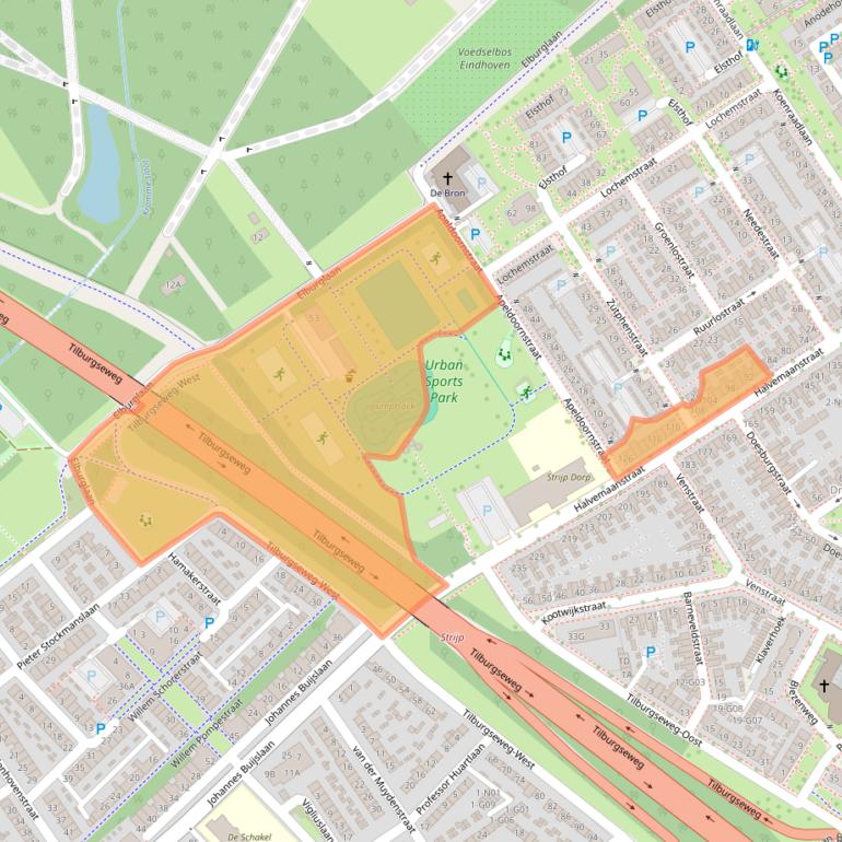 Kaart van postcodegebied 5651BR.