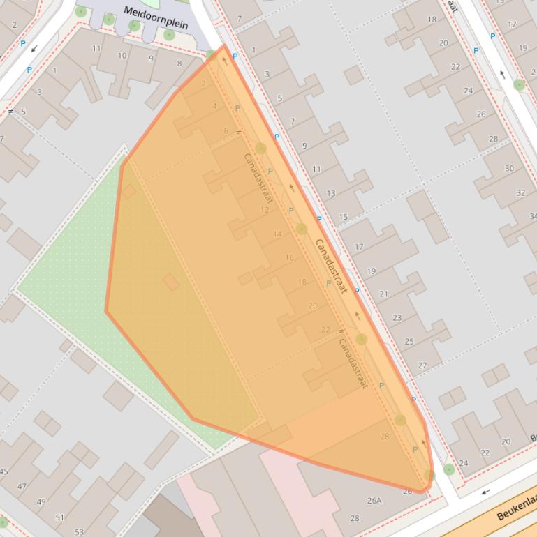 Kaart van postcodegebied 5651CG.