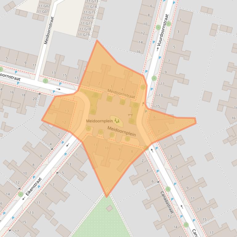 Kaart van postcodegebied 5651CH.