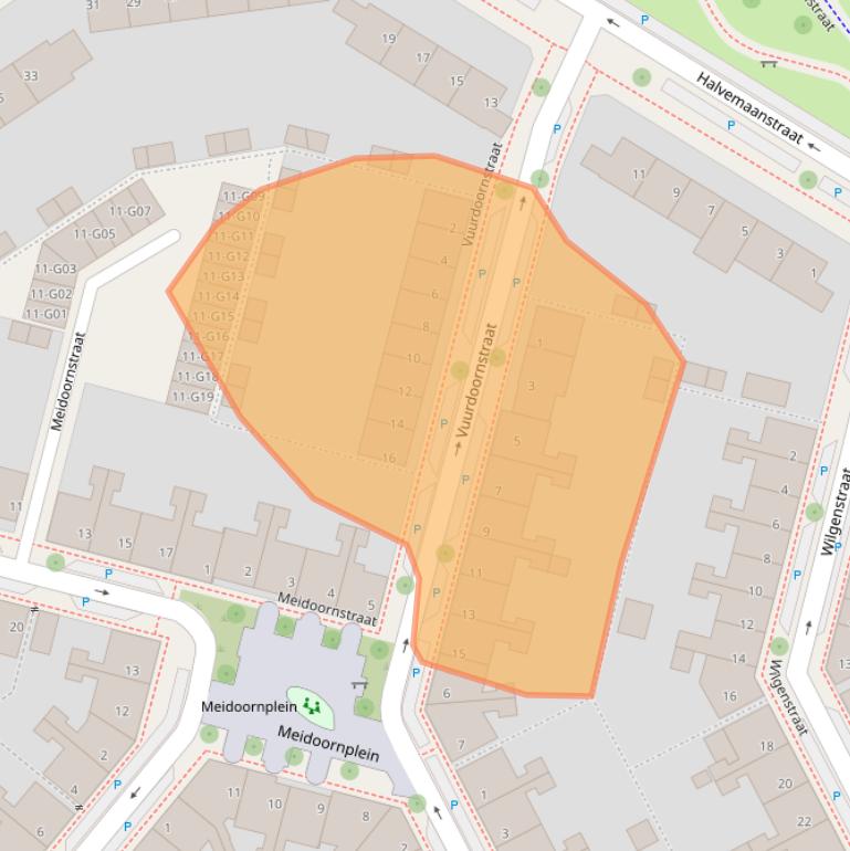 Kaart van postcodegebied 5651CJ.