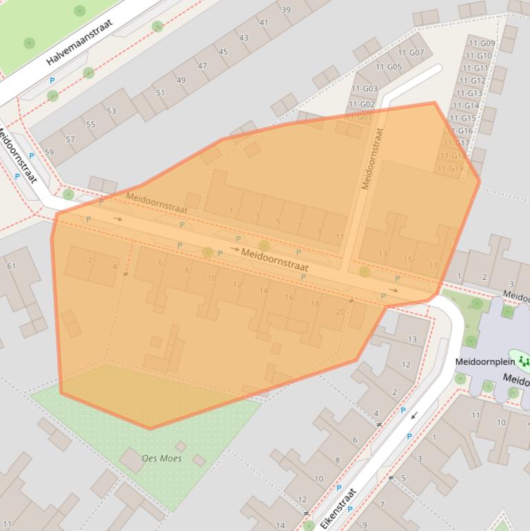 Kaart van postcodegebied 5651CK.