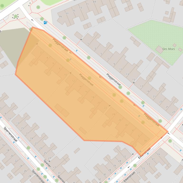 Kaart van postcodegebied 5651CS.