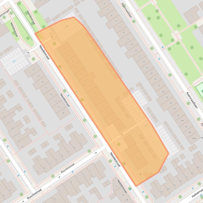 Kaart van postcodegebied 5651EE.