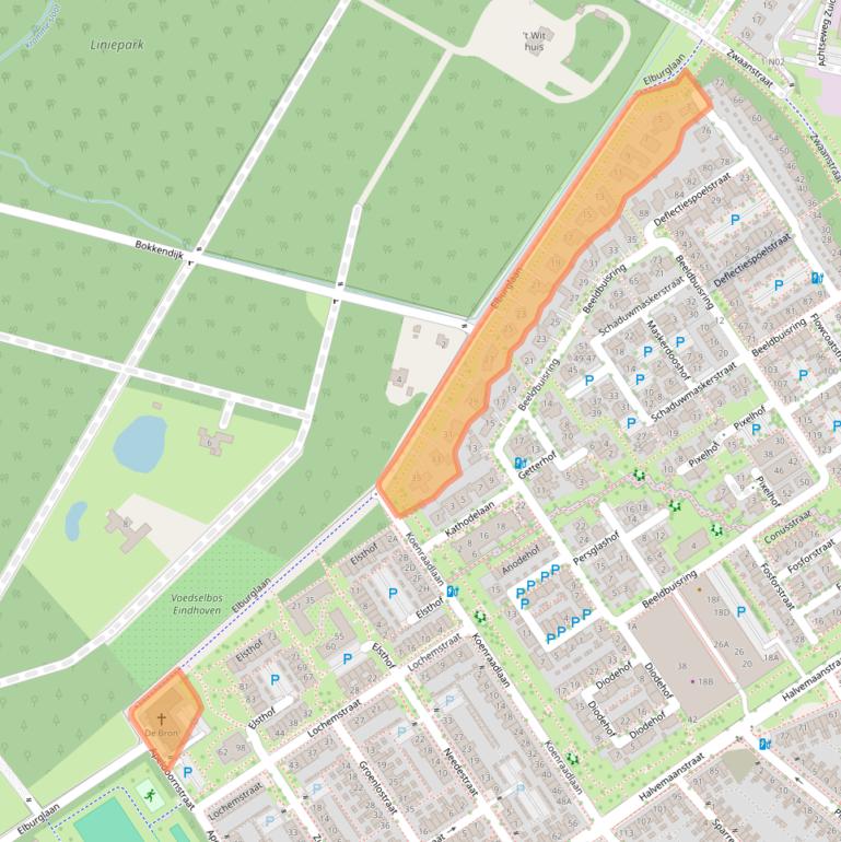 Kaart van postcodegebied 5651EH.