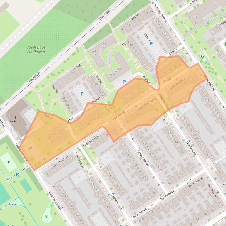 Kaart van postcodegebied 5651EK.
