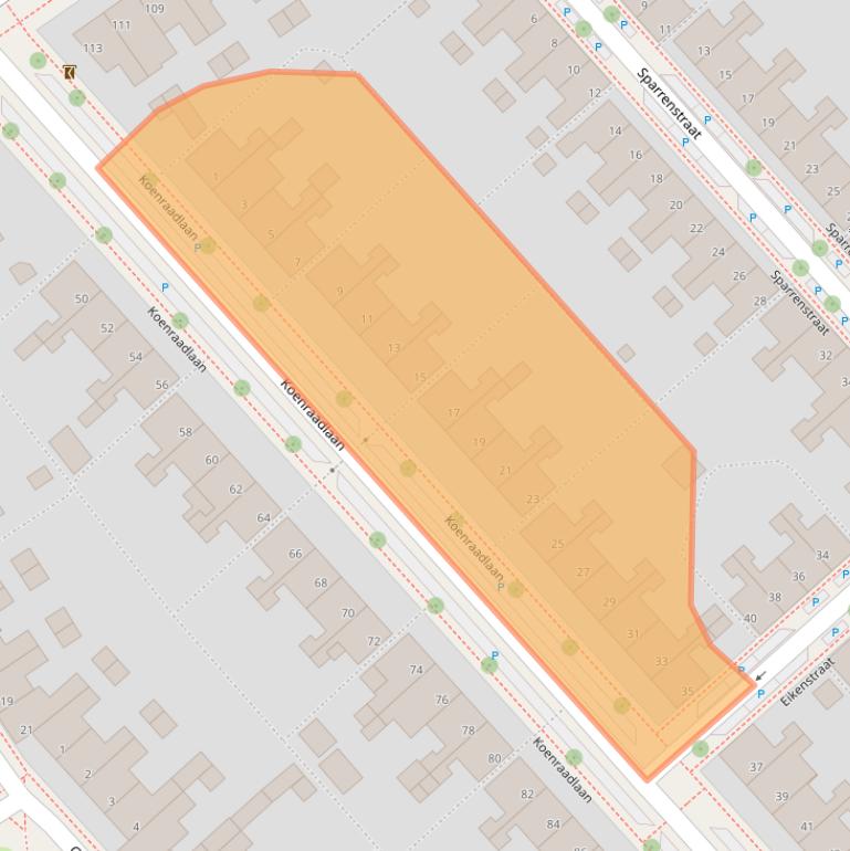 Kaart van postcodegebied 5651ET.