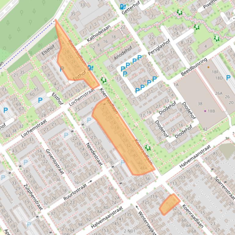Kaart van postcodegebied 5651EW.