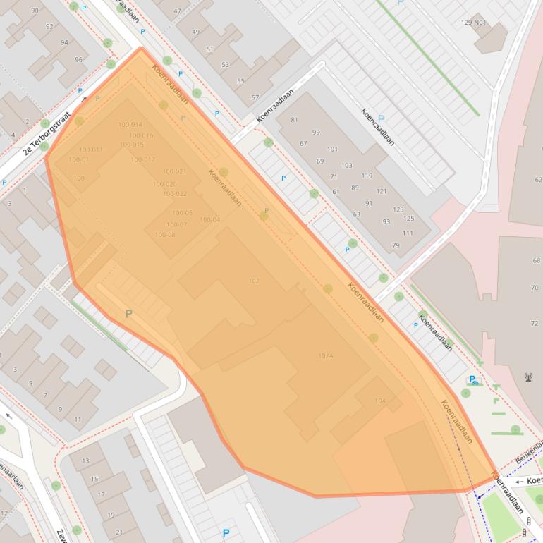 Kaart van postcodegebied 5651EZ.