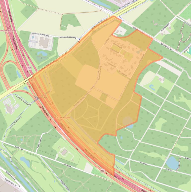 Kaart van postcodegebied 5651GE.