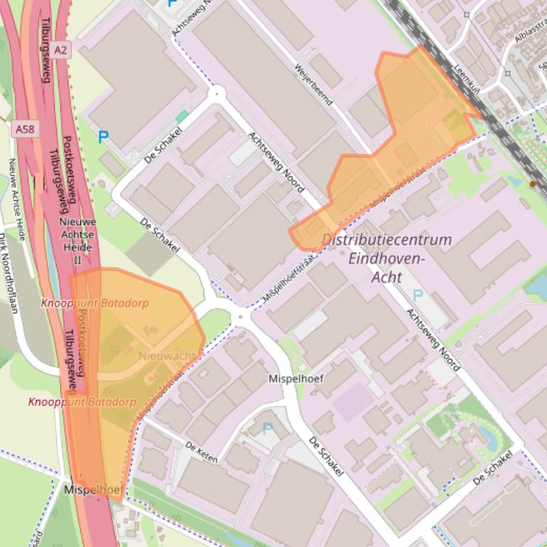 Kaart van postcodegebied 5651GL.