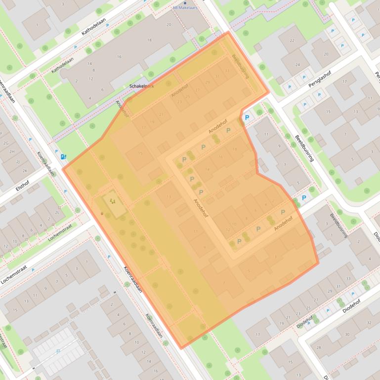 Kaart van postcodegebied 5651HD.