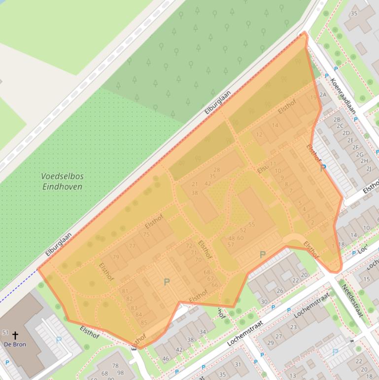 Kaart van postcodegebied 5651HS.