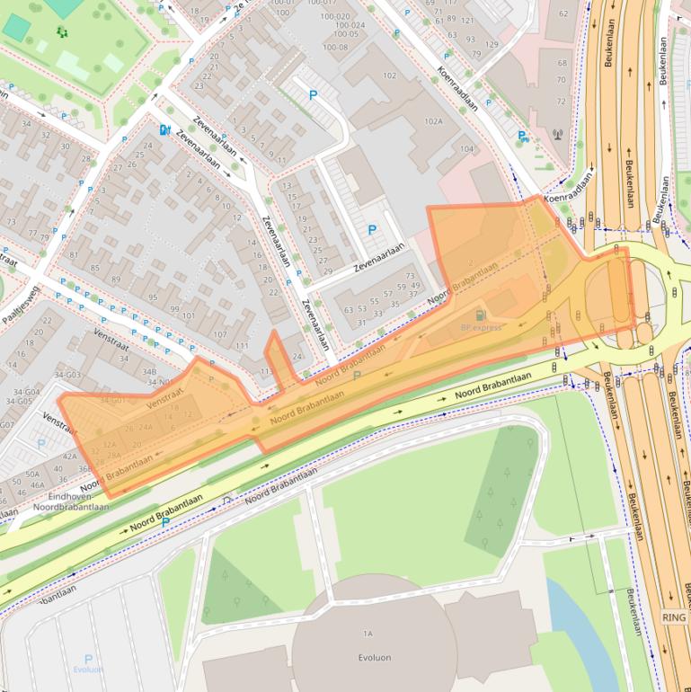 Kaart van postcodegebied 5651LX.