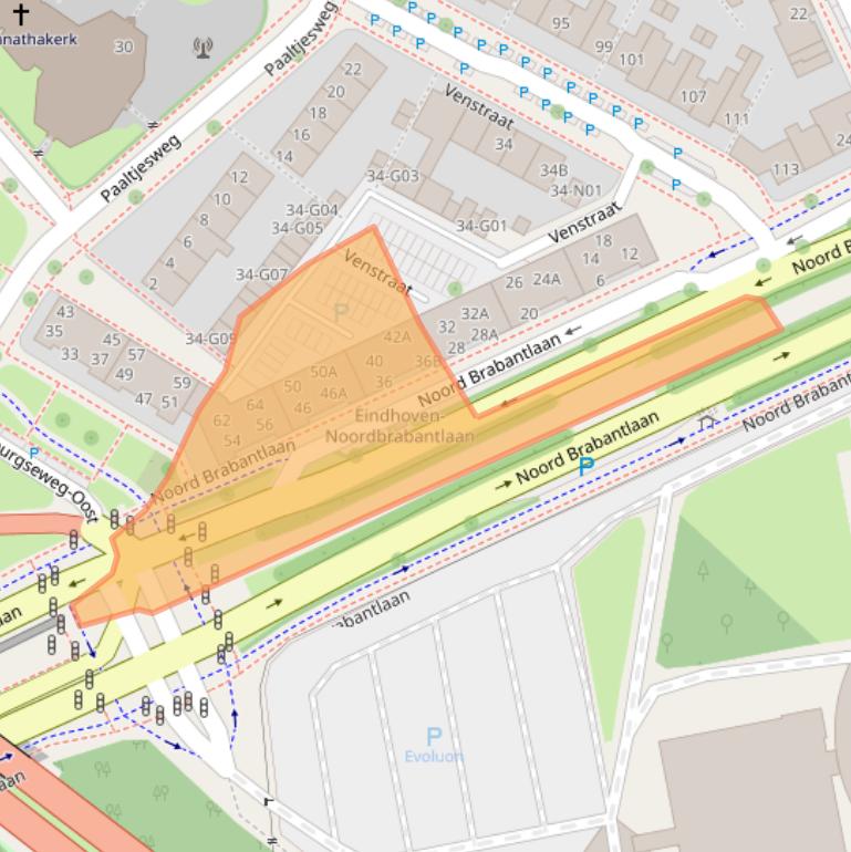 Kaart van postcodegebied 5651LZ.