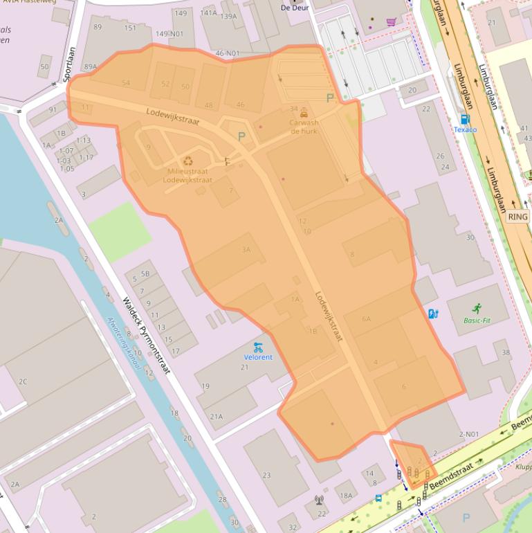 Kaart van postcodegebied 5652AC.