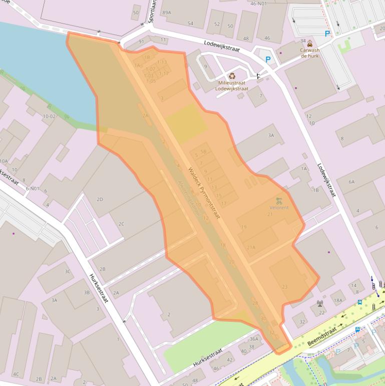 Kaart van postcodegebied 5652AD.