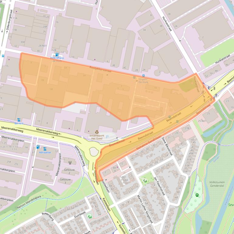 Kaart van postcodegebied 5652BA.