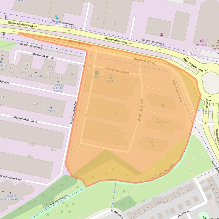 Kaart van postcodegebied 5652BJ.