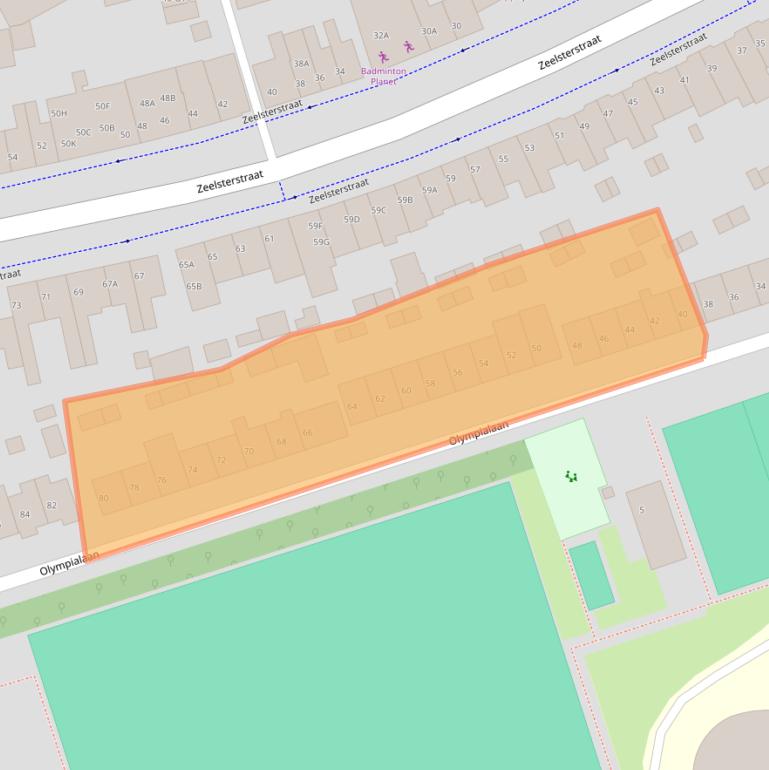 Kaart van postcodegebied 5652CD.