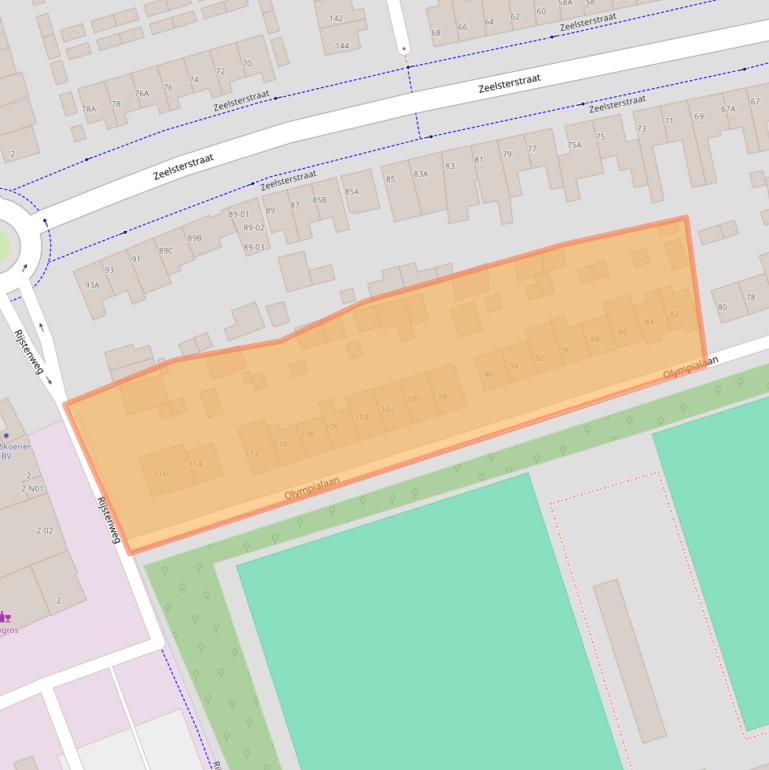 Kaart van postcodegebied 5652CE.