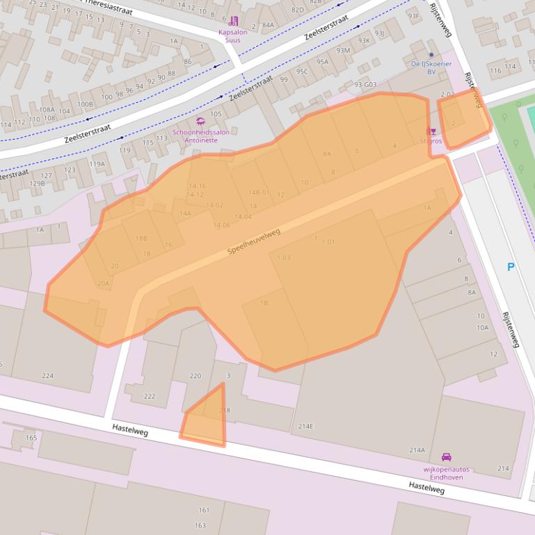 Kaart van postcodegebied 5652CH.