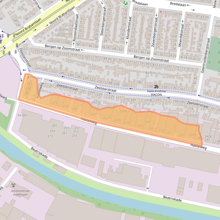 Kaart van postcodegebied 5652CN.