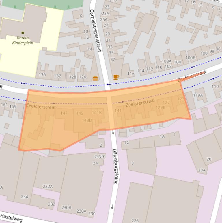 Kaart van postcodegebied 5652EE.
