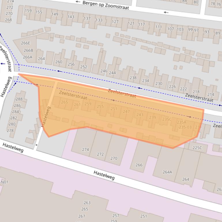 Kaart van postcodegebied 5652EJ.