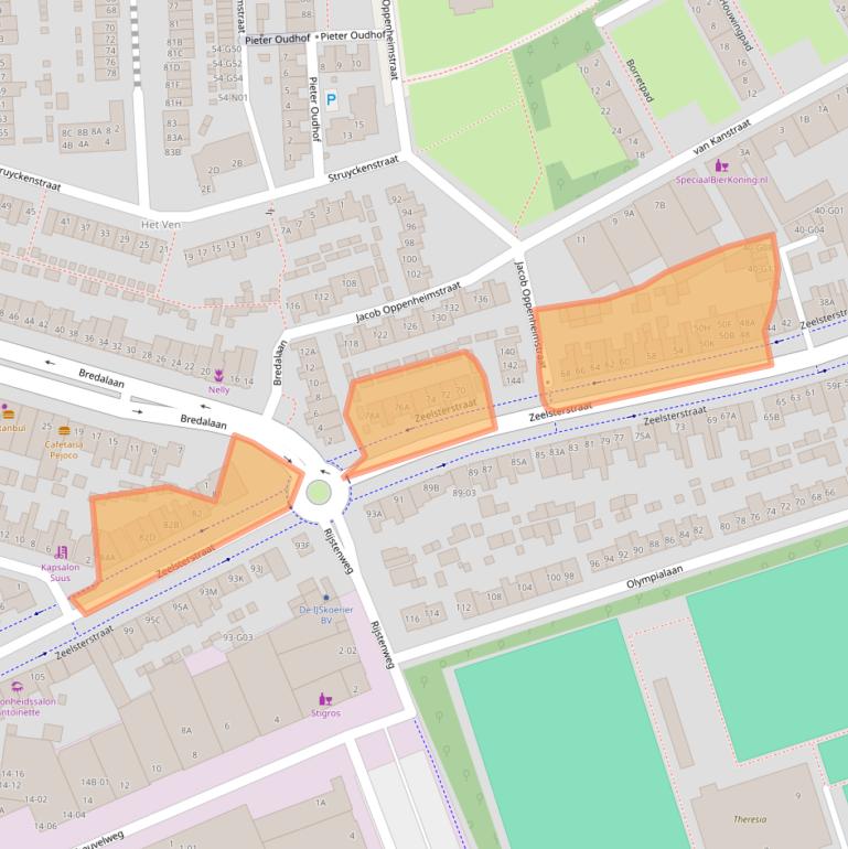 Kaart van postcodegebied 5652EL.