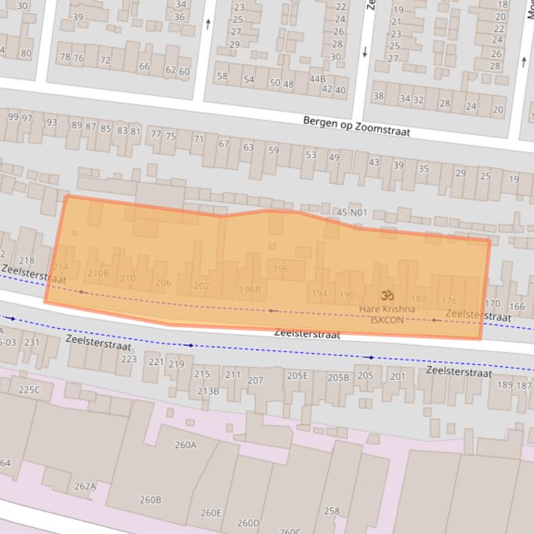 Kaart van postcodegebied 5652EP.