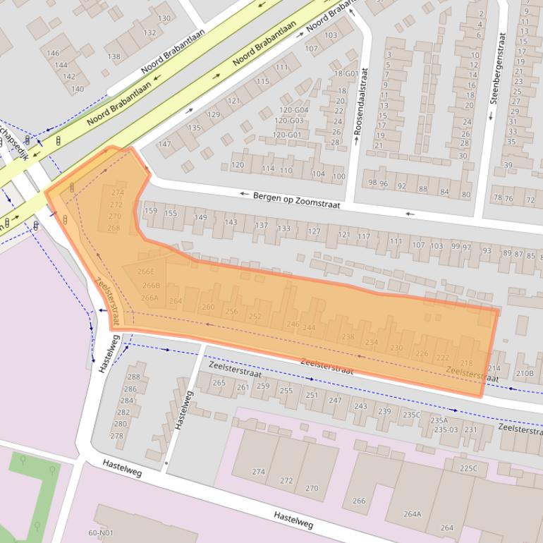 Kaart van postcodegebied 5652ER.