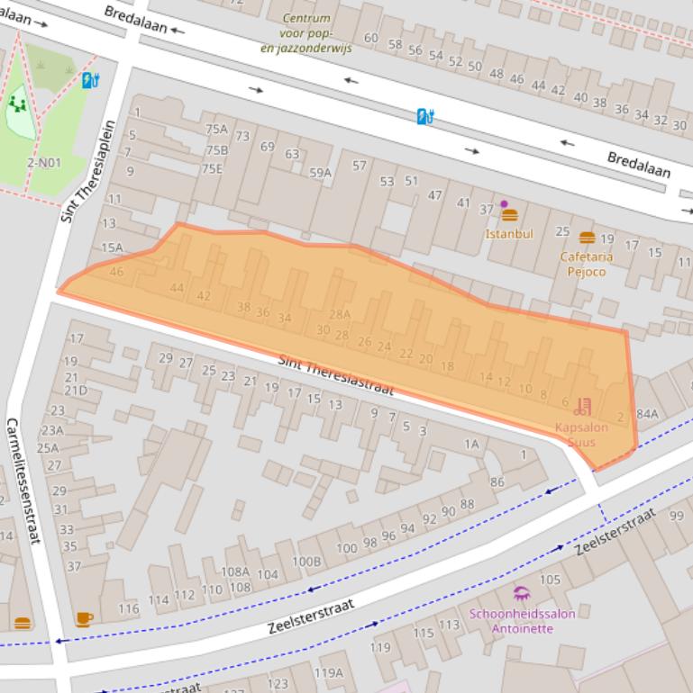 Kaart van postcodegebied 5652ET.