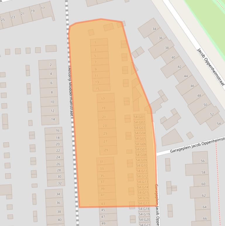 Kaart van postcodegebied 5652GE.