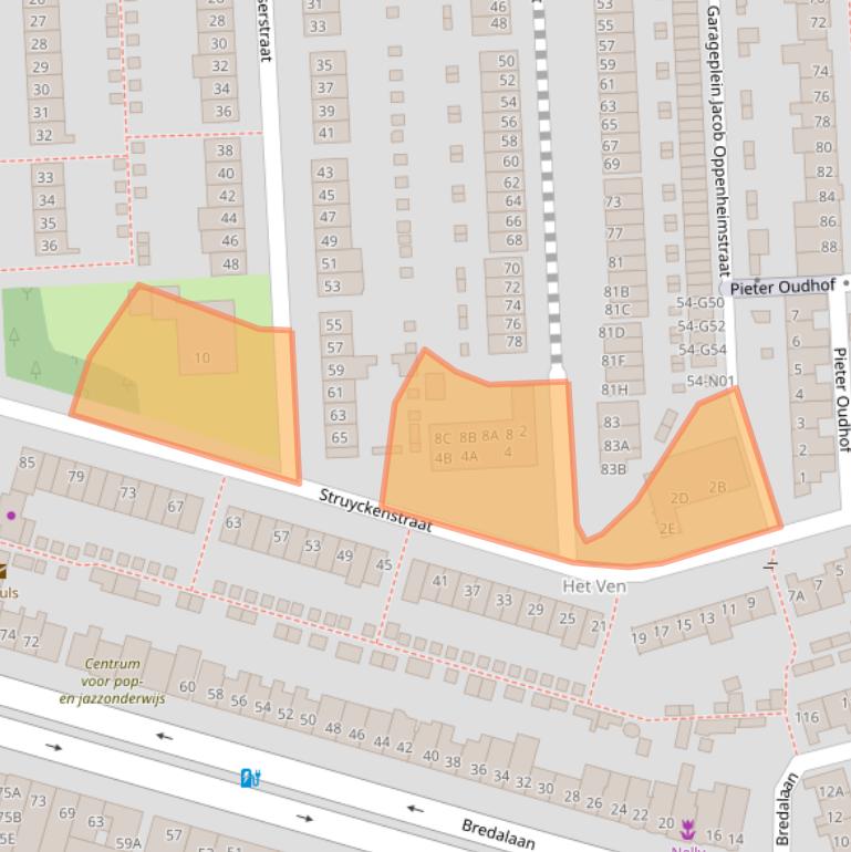 Kaart van postcodegebied 5652GM.