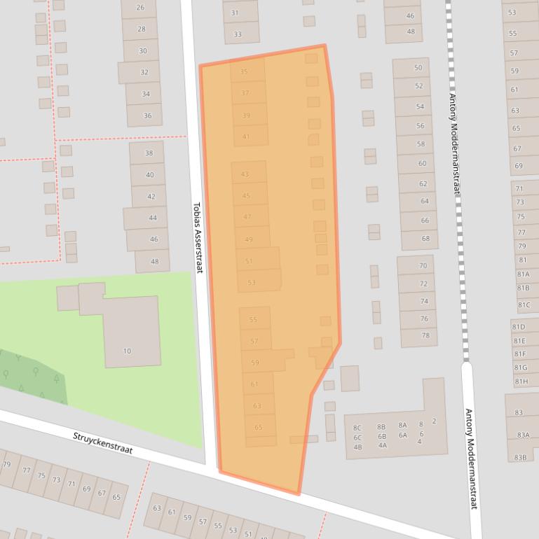 Kaart van postcodegebied 5652GP.